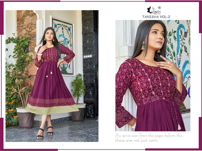 Kinti Tanisha Vol 2 Long Designer Kurtis Catalog
